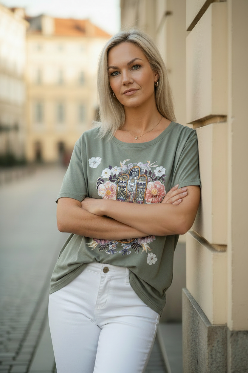 Jessia T-shirt modellbild