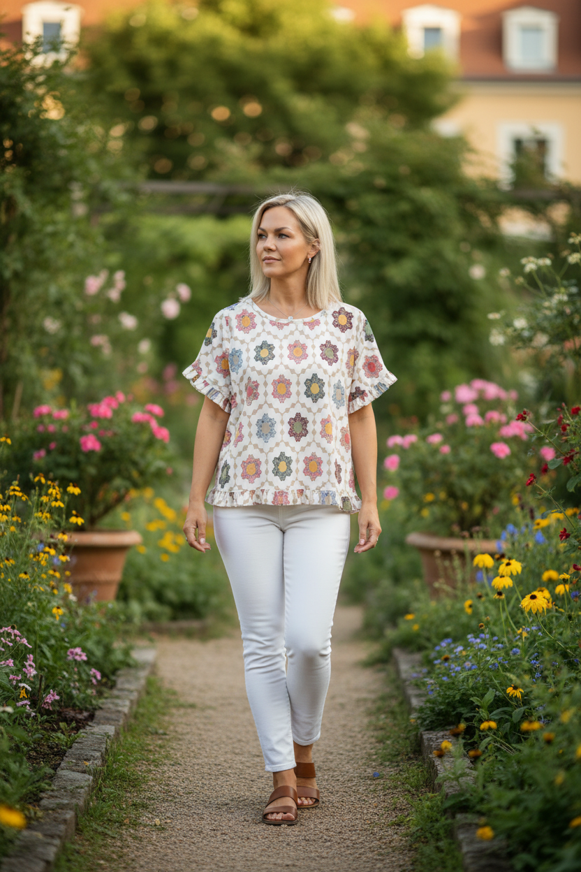 Kasimira Top – promenerar utomhus
