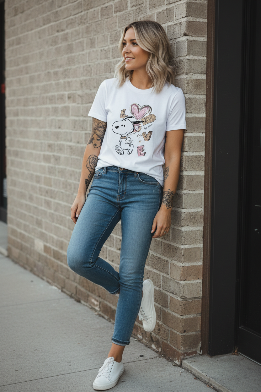 Lutad mot vägg rosa