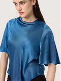 Soaked in Luxury Blå Satin Topp