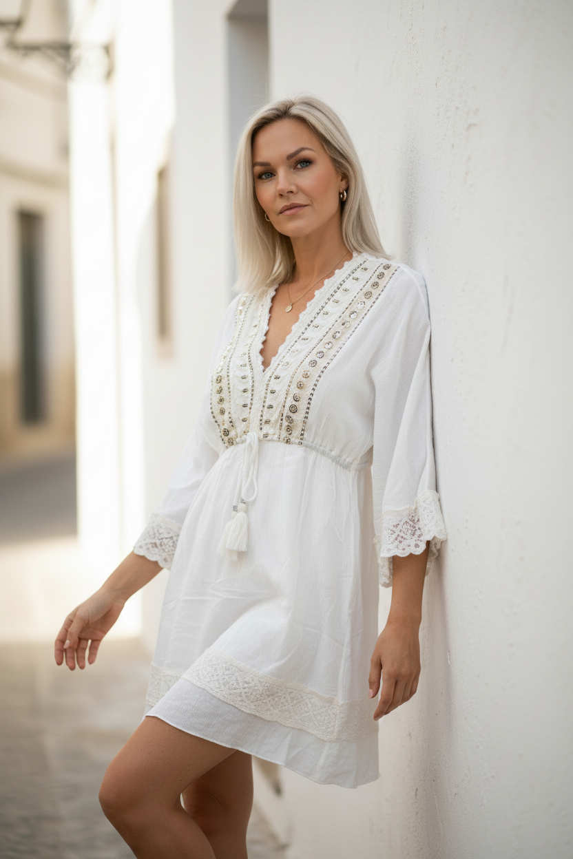 Modellbild 2 – Boho White Dress