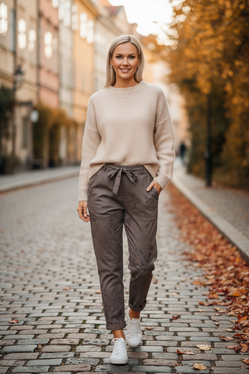 Modellbild 2 – Taupe Pants