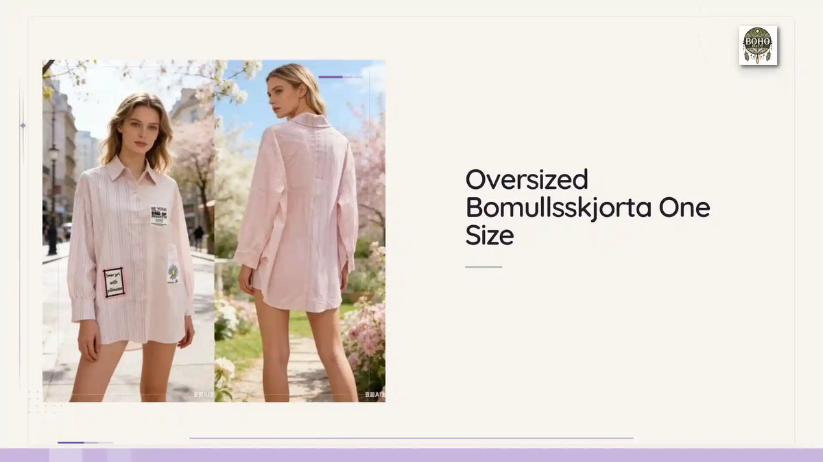 Oversized Bomullsskjorta One Size by@Outfy