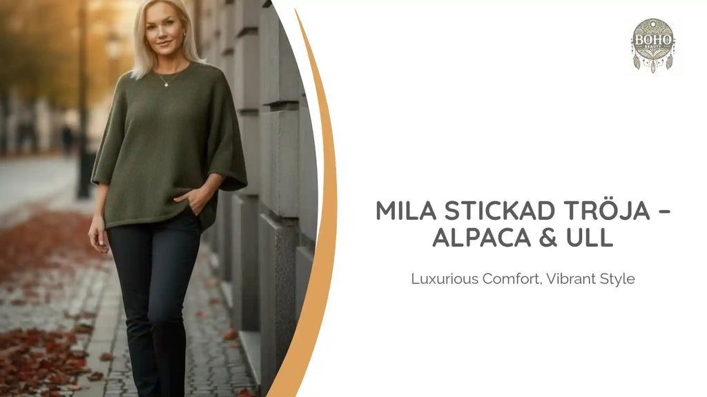 Mila Stickad Tr&ouml;ja &ndash; Alpaca &amp; Ull by@Outfy