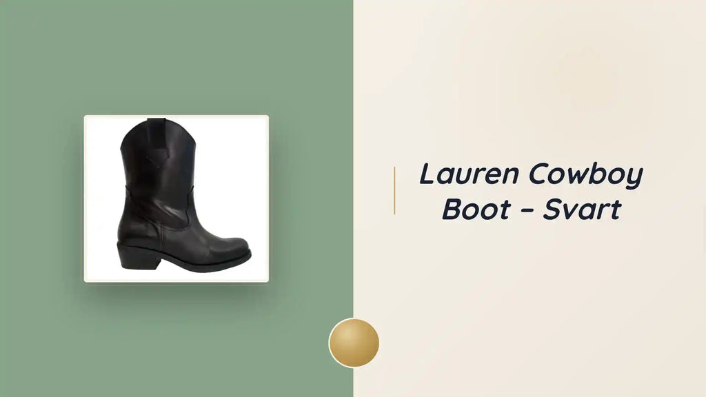 Lauren Cowboy Boot &ndash; Svart by@Outfy