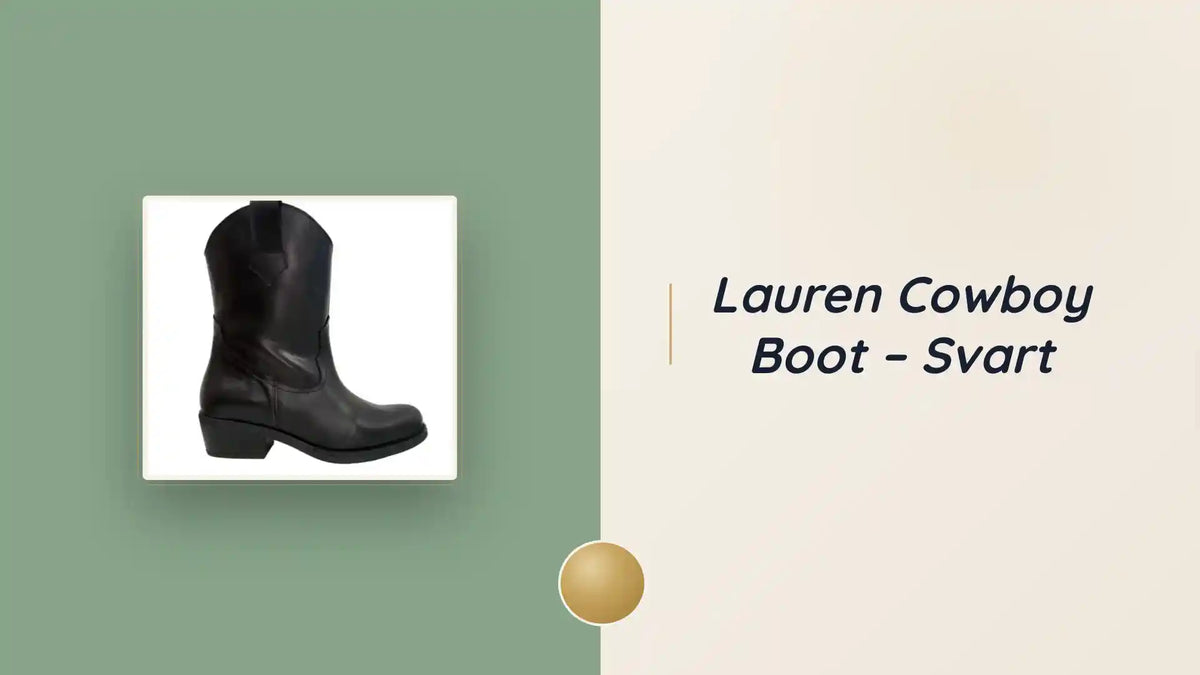 Lauren Cowboy Boot &ndash; Svart by@Outfy