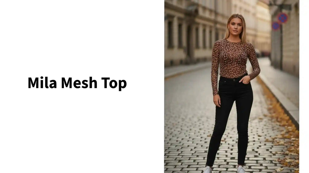 Mila Mesh Top by@Outfy