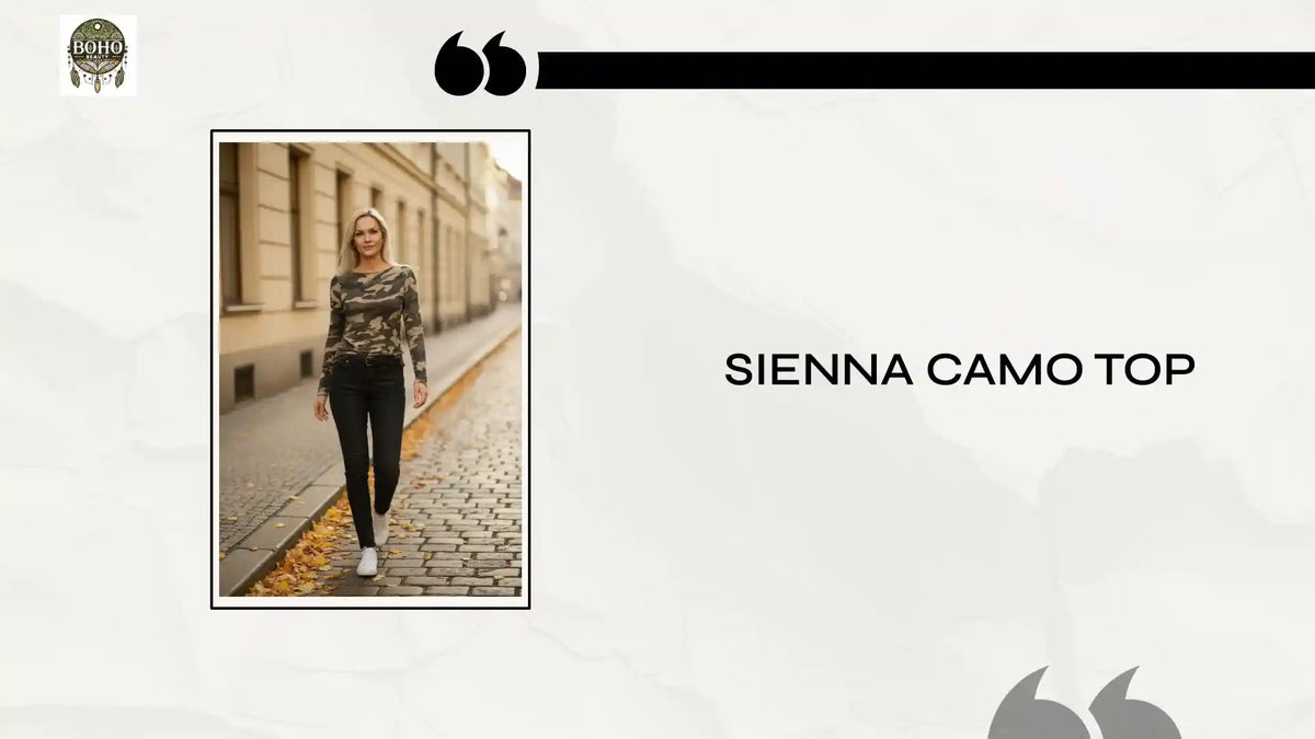 Sienna Camo Top by@Outfy
