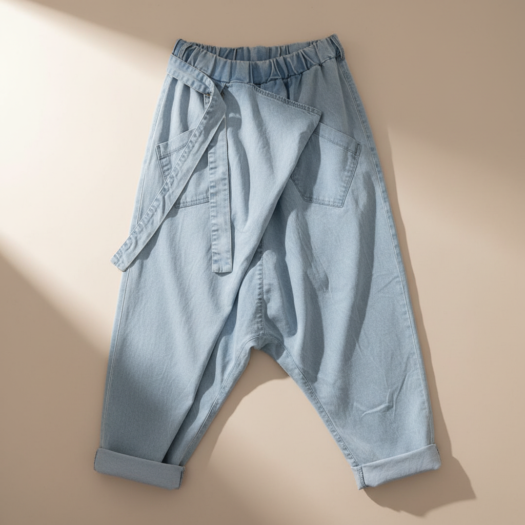 Produktbild – Denim Harem Pants framsida