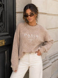 Paris Milano Knit – Stickad Tröja i Beige