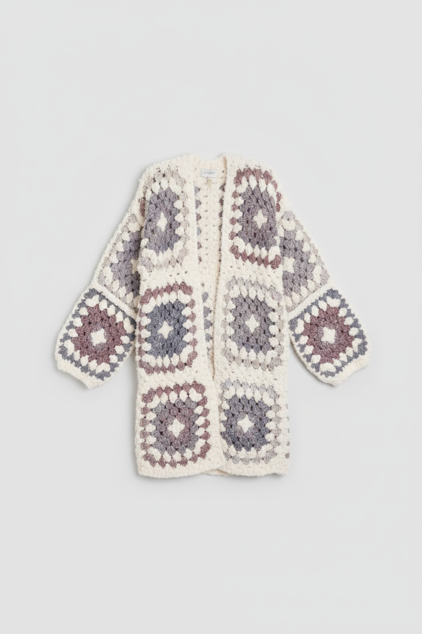 Ren produktbild - crochet cardigan