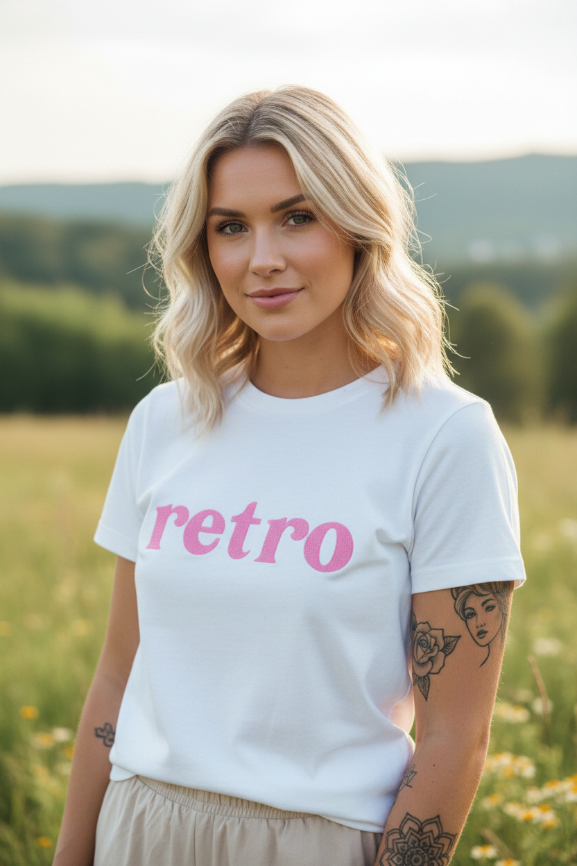 Rosa retro utomhus