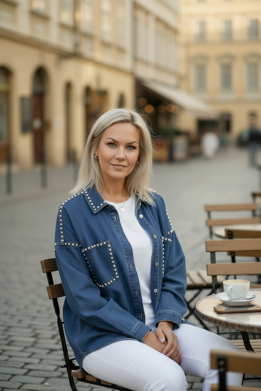 Sittande på uteservering