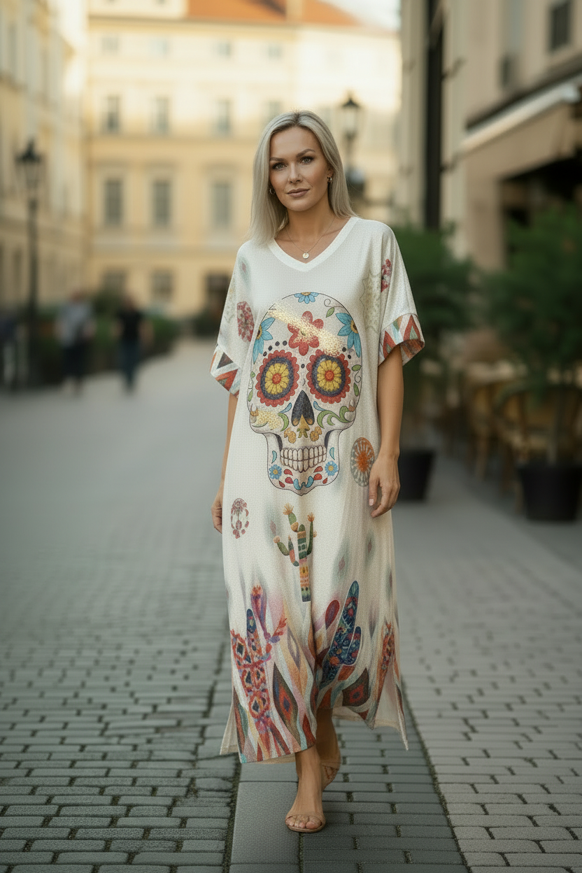 Skull-klänning utan jeans 2