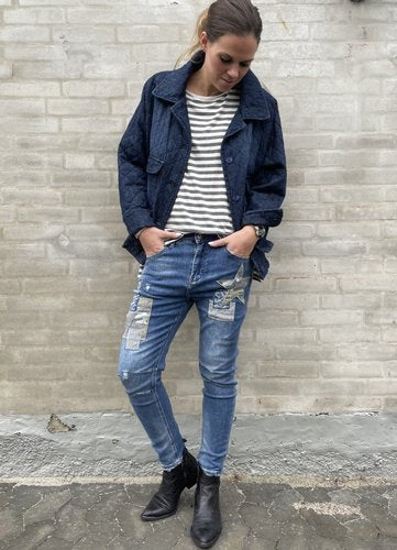 Star Patch Jeans - Cabana Living