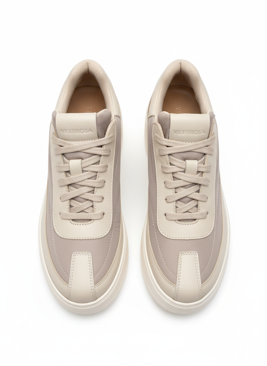 Toppvy av sneakers