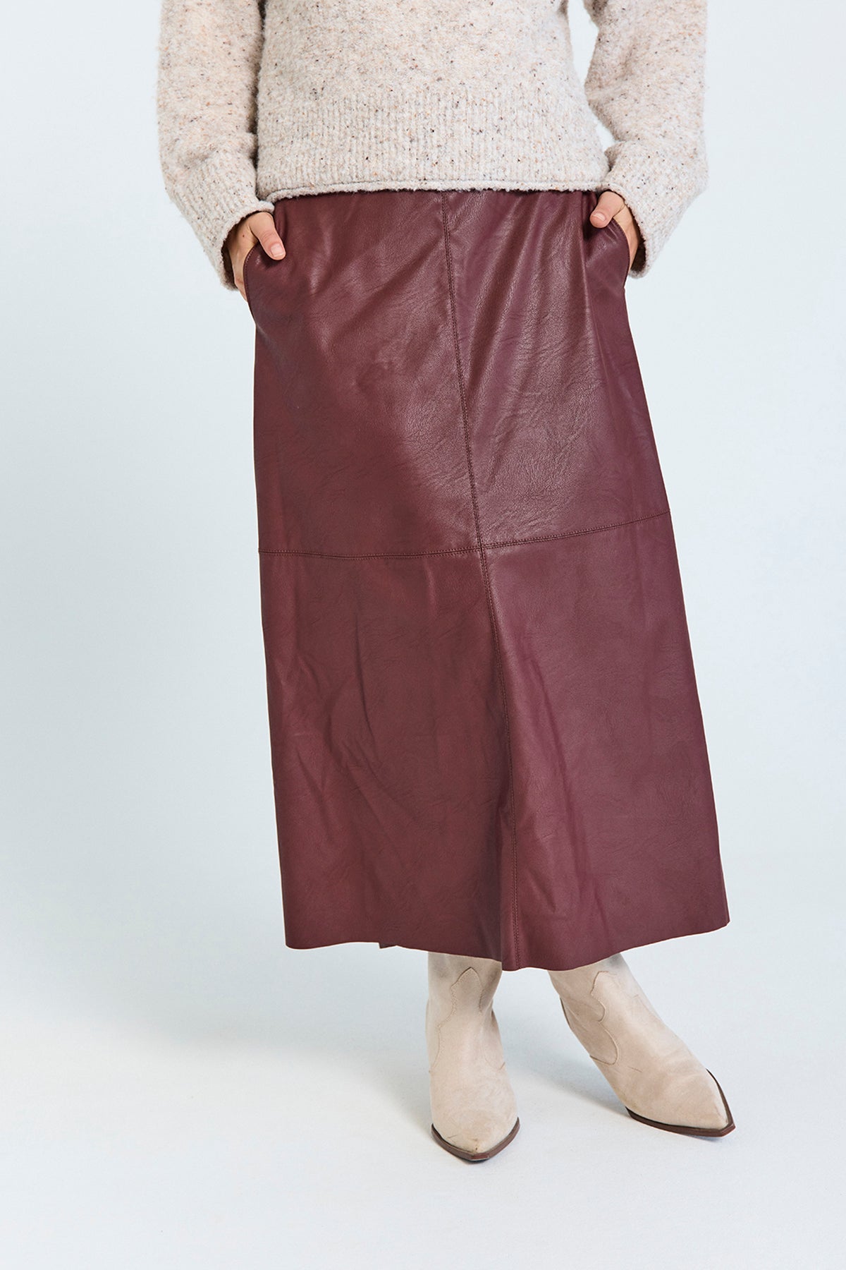 FQHARLEY - SKIRT - BORDEAUX