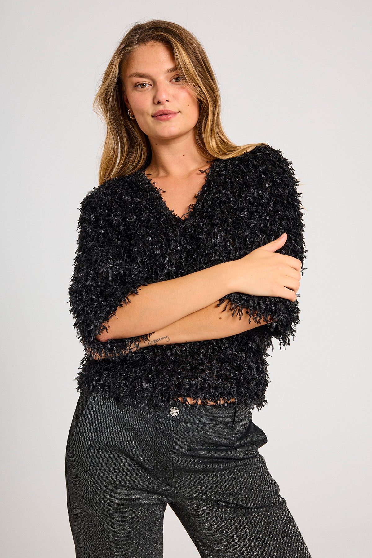 FQNOLA-BLOUSE - Svart