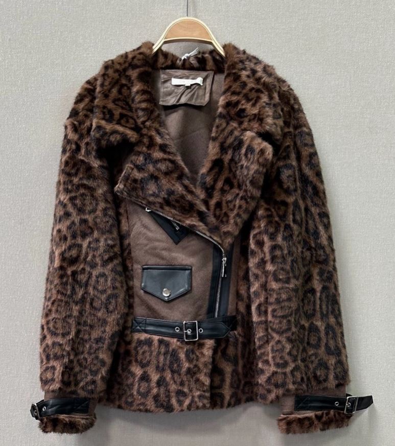 Leopard Luxe Bikerjacka